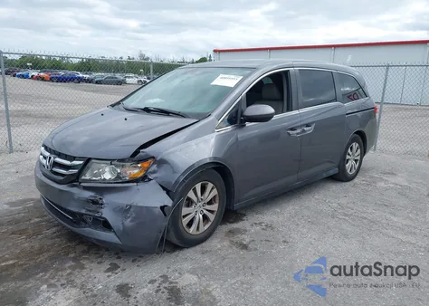 2017 Honda Odyssey Ex-L из США, поврежденный, VIN 5FNRL5H67HB010719